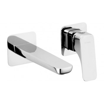 Shower mixer wall mounted, Deante Hiacynt, chrome