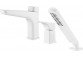 Wall mounted bath mixer, Deante Hiacynt, bianco