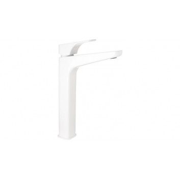 Washbasin faucet tall, Deante Hiacynt, bianco