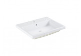 Recessed washbasin 60cm, Grohe Cube Ceramics, white