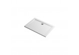 Shower tray rectangular 90x80cm, low, Excellent Forma, white