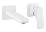 Shower mixer wall mounted, Deante Hiacynt, bianco