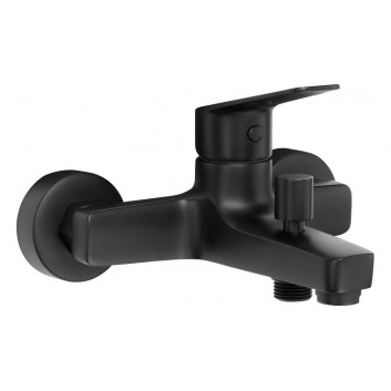 Wall mounted bath mixer, Deante Jaśmin, nero