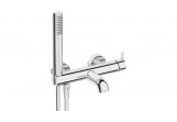 Bath tap with shower set, Deante Silia, chrome