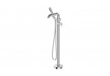 Freestanding bath mixer with shower set, Deante Silia, chrome