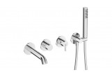 Bath tap with shower set concealed, Deante Silia, chrome