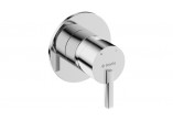 Shower mixer with shower set, Deante Silia, chrome