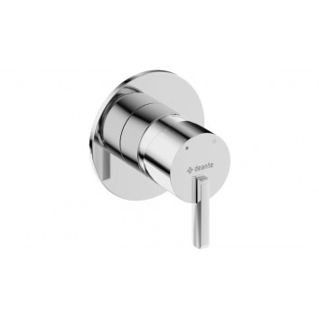 Shower mixer with shower set, Deante Silia, chrome