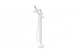 Bath tap with shower set, Deante Silia, bianco