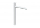 Freestanding bath mixer with shower set, Deante Silia, bianco