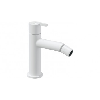 Washbasin faucet with rectangular spout, Deante Silia, bianco