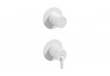 Shower mixer concealed without shower switch, Deante Silia, bianco