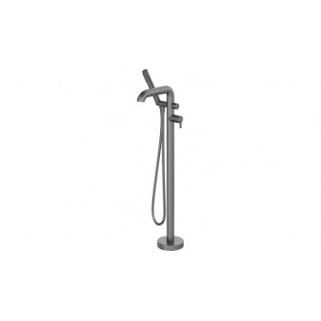 Bath tap with shower set, Deante Silia, titanium