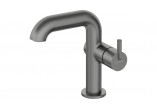 Washbasin faucet tall with rectangular spout, Deante Silia, titanium