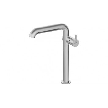 Washbasin faucet, Deante Silia, brushed steel