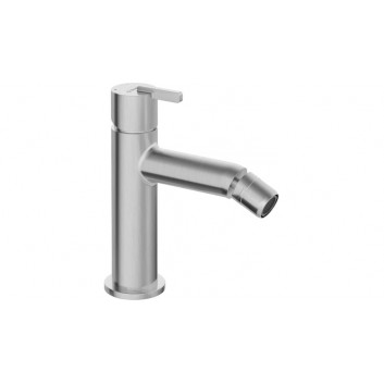 Washbasin faucet with rectangular spout, Deante Silia, brushed steel