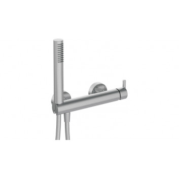 Bidet mixer concealed with handset typu bidetta, Deante Silia, brushed steel