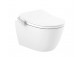 Bowl WC wall-hung, Roca Ona In-Wash® Rimlessm ukryte przyłącze, wymaga podłączenia do prądu, white