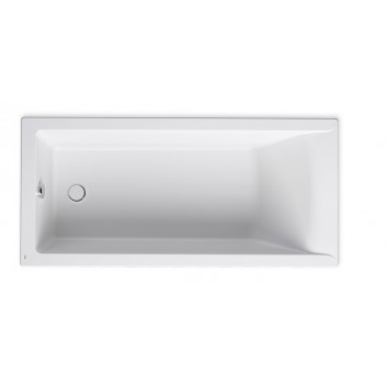 Rectangular bathtub acrylic Roca SLIM RIM 160 x 75 cm - white