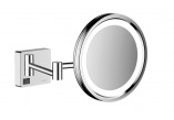 Cosmetic mirror with lighting LED, Hansgrohe AddStoris, chrome