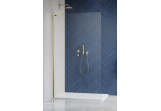 Shower enclosure walk-in Radaway Modo SL II 100 left, glass transparent, profil gold szczotkowane