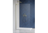 Shower enclosure walk-in Radaway Modo SL II 100 left, glass transparent, profil gold szczotkowane