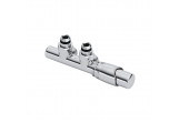 Set zintegrowany thermostatic Excellent Volaro 2.0 kątowy, prawy - chrome