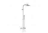 Excellent Shower set thermostatic Rain Square chrome