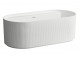 Bathtub freestanding Laufen Sonar 1600 x 815 mm, ze zdobieniem outside (ryflowana) - white