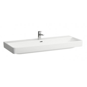 Washbasin double wall mounted jednokomorowa 1200 x 460 without tap hole mm Laufen Pro S