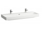 Washbasin double wall mounted jednokomorowa 1200 x 460 dwa otwory na baterię mm Laufen Pro S, H8149650001071