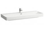 Washbasin double wall mounted jednokomorowa 1200 x 460 one battery hole mm Laufen Pro S, H8149650001041