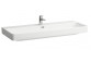 Washbasin double wall mounted jednokomorowa 1200 x 460 one battery hole mm Laufen Pro S, H8149650001041