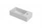 Wall-hung washbasin Riho Livit Tiny Wash, right, 41x20,5cm, z overflow, battery hole, white