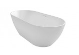 Bathtub freestanding Riho Bilbao 170x80cm white z overflow- sanitbuy.pl