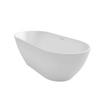 Bathtub freestanding Riho Bilbao 170x80cm white z overflow- sanitbuy.pl