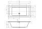 Bathtub Riho lusso rectangular 180x90 cm- sanitbuy.pl