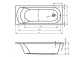 Bathtub Riho Miami rectangular 170x70 cm- sanitbuy.pl