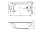 Bathtub Riho Miami rectangular 160x70 cm- sanitbuy.pl