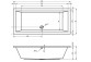 Bathtub Riho Lusso rectangular 200x90 cm- sanitbuy.pl