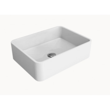 Countertop washbasin lub wall mounted Flaminia Miniwash 48 white, 48 x 36 x 13 cm, without overflow