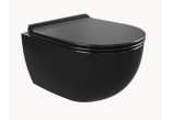 Wall-hung wc WC Flaminia App 48,5 x 36 x 27 cm, black, goclean