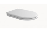 Soft-close wc seat with cover WC Flaminia Efi 47 x 35 x 5 cm, drewno/poliester, white shine, hinges złocone