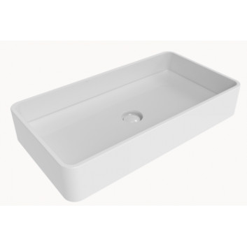 Countertop washbasin Flaminia Miniwash 75 white shine, 75 x 40 x 13 cm, without overflow- sanitbuy.pl