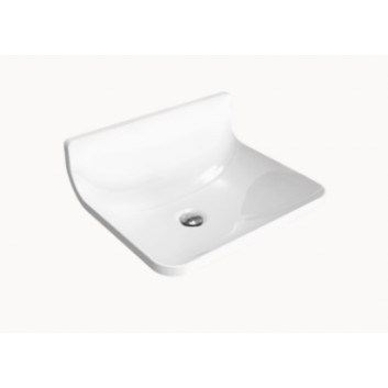 Wall-hung washbasin Flaminia Plate 54 white shine, 54 x 46 cm, without overflow- sanitbuy.pl