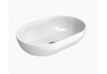 Countertop washbasin/hanging Flaminia Pass 50, white shine, wym. 50 x 52 x 14 cm, z overflow- sanitbuy.pl