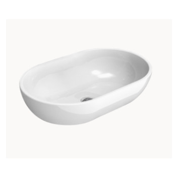 Countertop washbasin/hanging Flaminia Pass 50, white shine, wym. 50 x 52 x 14 cm, z overflow- sanitbuy.pl