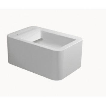 Wall-hung wc WC Flaminia Bonola 54 x 38 x 27 cm, white, goclean, installation kit- sanitbuy.pl