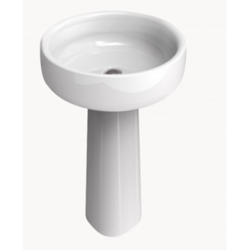 Pedestal umywalkowy Flaminia Bonola white shine, wys. 695 mm- sanitbuy.pl