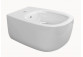 Wall-hung wc WC Flaminia Bonola 54 x 38 x 27 cm, white, goclean, installation kit- sanitbuy.pl